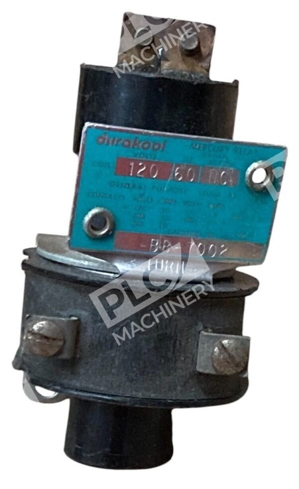 Durakool 120V 60Hz NC General Purpose Mercury Relay BB-7002