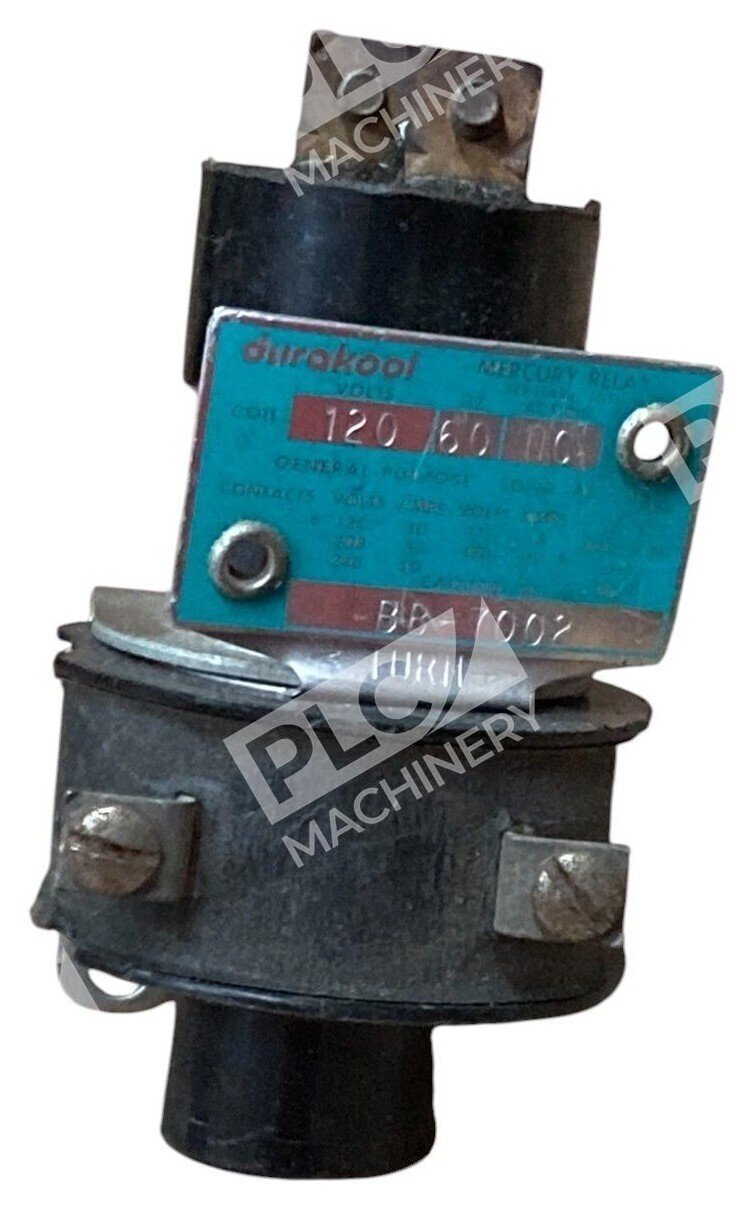 Durakool 120V 60Hz NC General Purpose Mercury Relay BB-7002