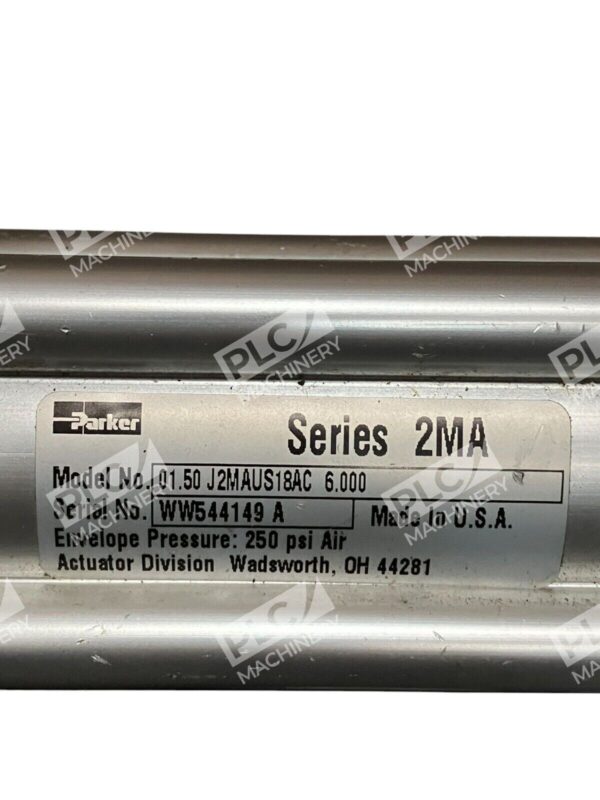 Parker 1.5x6 Series 2MA Pneumatic Cylinder 01.50 J2MAUS18AC 6.000 - Image 2