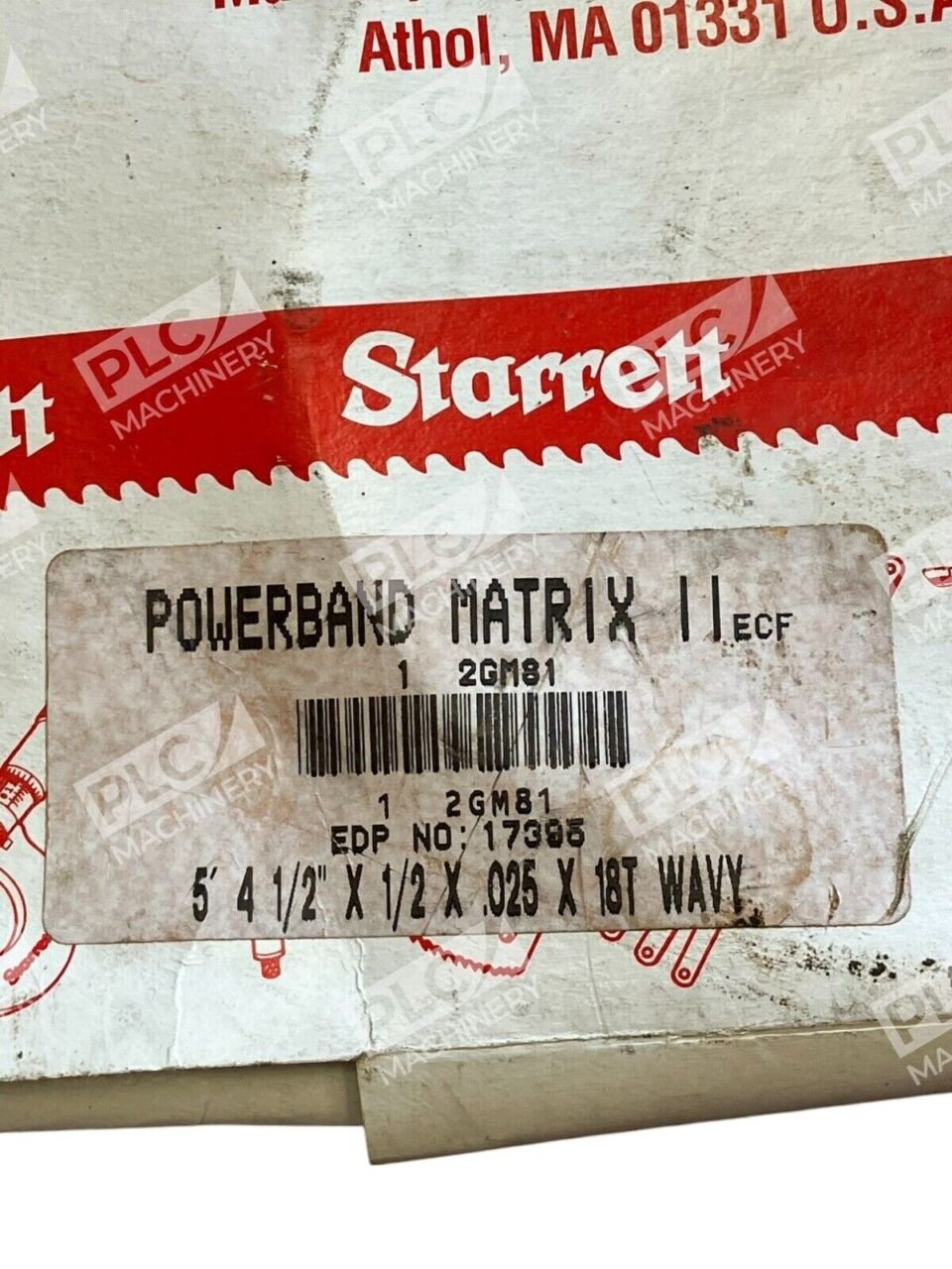 Starrett 1 2GM81 5' 4-1/2"x1/2"x.025" x 18T Wavy Welded Band Saw 17395 - Image 2