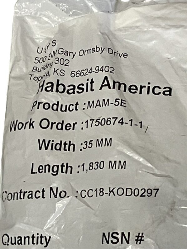 Habasit America MAM-5E Belt 35mmx1830mm (lot of 3)