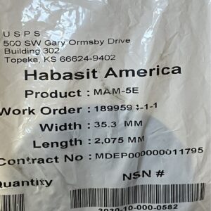 Habasit America MAM-5E Belt 35.3mmx2075mm (lot of 4)