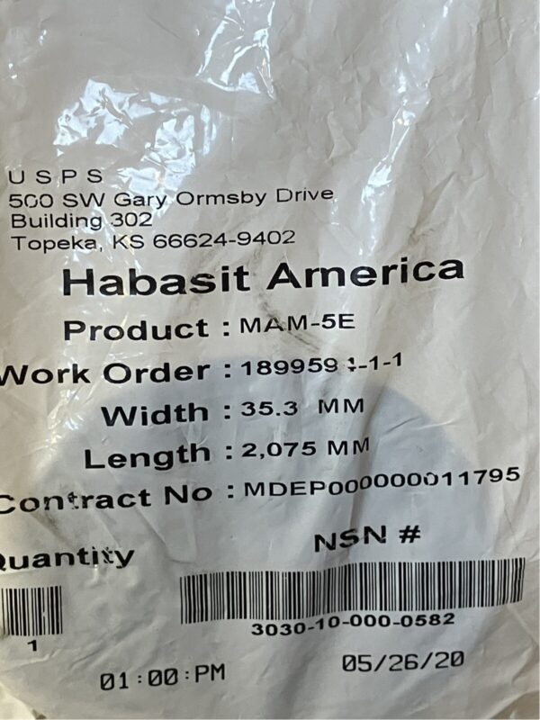 Habasit America MAM-5E Belt 35.3mmx2075mm (lot of 4)