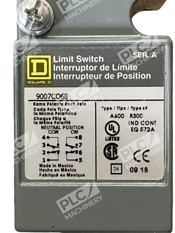Square D 9007CO68 Limit Switch Body - Image 4