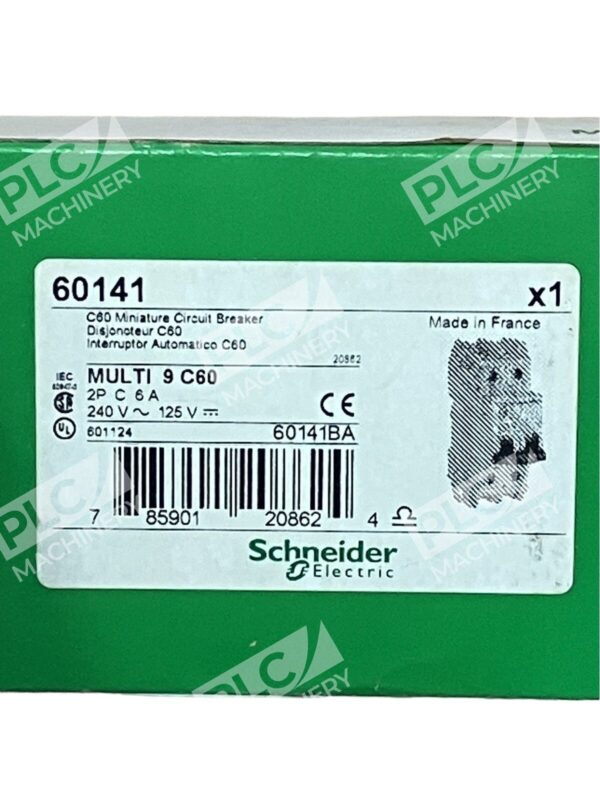 Schneider Electric 60141 Miniature Circuit Breaker C6A C60 Multi 9