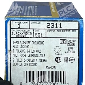 Leviton 2311 2 Pole 3 Wire Grounding Plug Lock