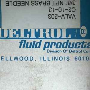 Deltrol N25B Flow Control Valve 3/8" Brass