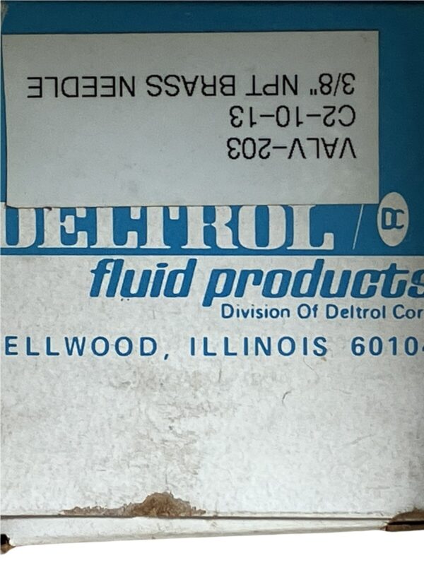 Deltrol N25B Flow Control Valve 3/8" Brass