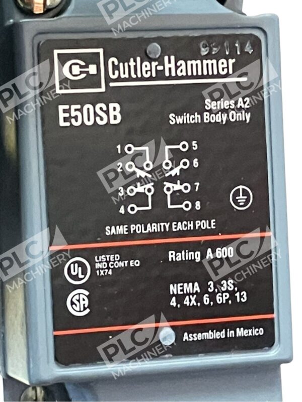 Cutler Hammer E50SB /A2 Switch Body Only - Image 3