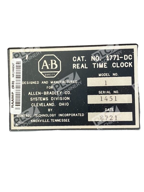 Allen Bradley 1771-DC Real Time Clock - Image 3