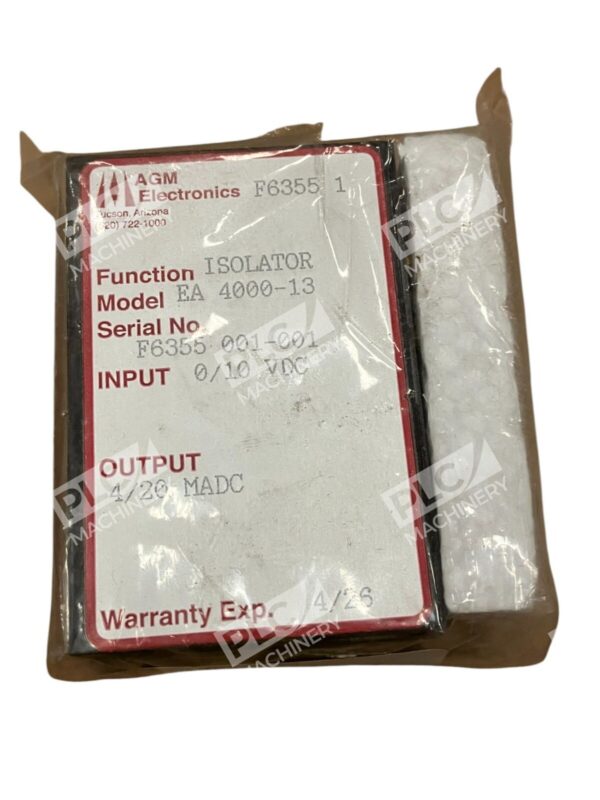 AGM Electronics F6355 1 0/10VDC 4/20MADC Isolator EA 4000-13