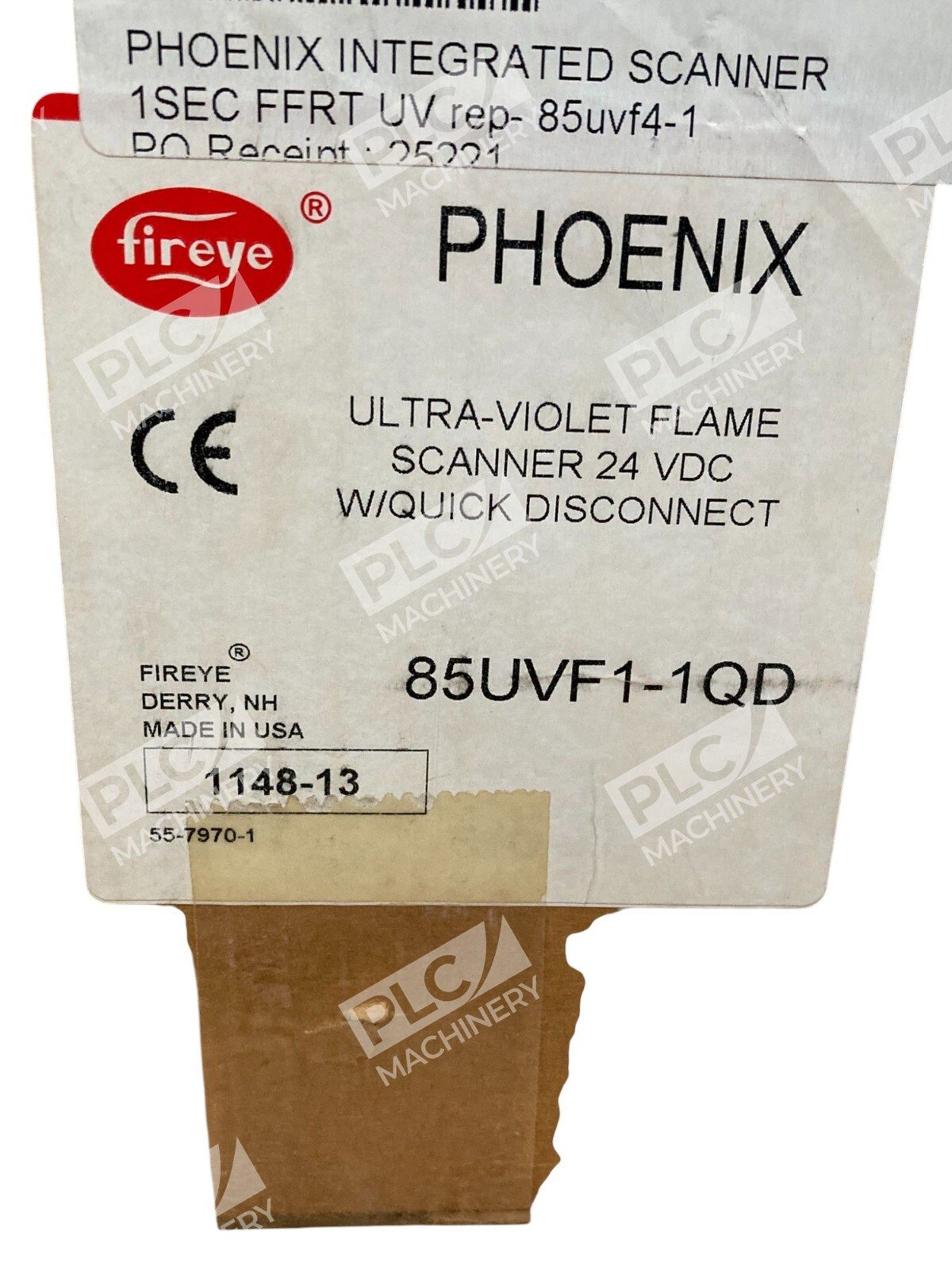 Fireye 24VDC Ultra-Violet Flame Scanner W/ Quick Disconnect Phoenix 85UVF1-1QD - Image 2