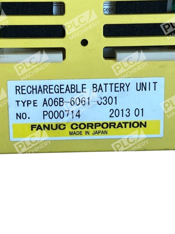 Fanuc A06B-6061-C301 Rechargeable Battery Unit - Image 2