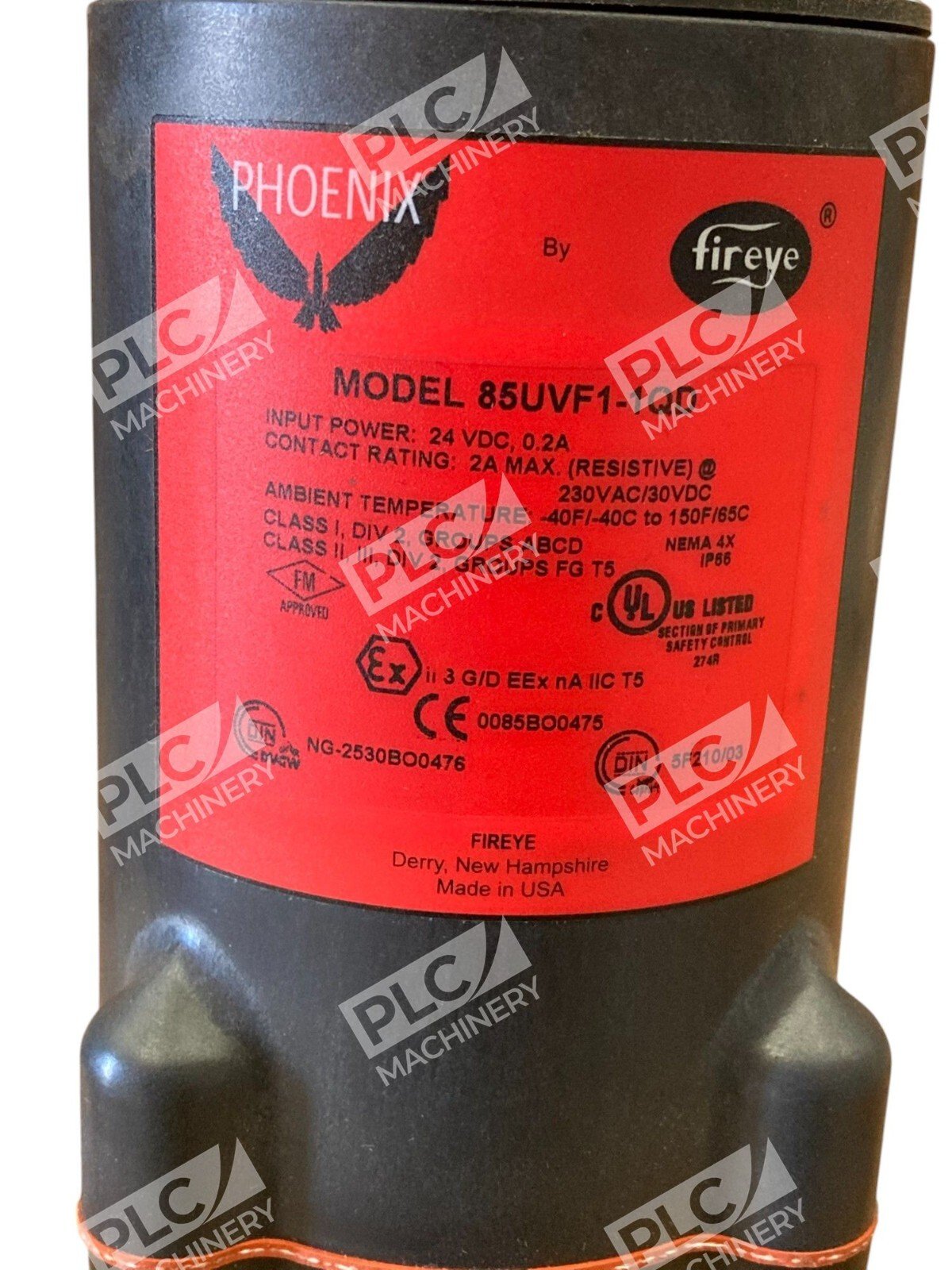 Fireye 24VDC Ultra-Violet Flame Scanner W/ Quick Disconnect Phoenix 85UVF1-1QD - Image 7