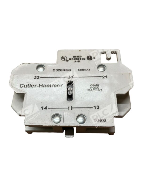 Eaton Cutler Hammer C320KG3 Side Adder Aux. Contacts 1 N0-1 NC - Image 3