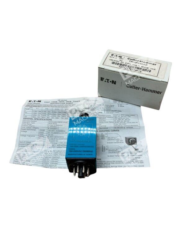 Eaton Cutler Hammer TRNP240AC 100-240V AC 8 Pin Multi Mode Timer - Image 2