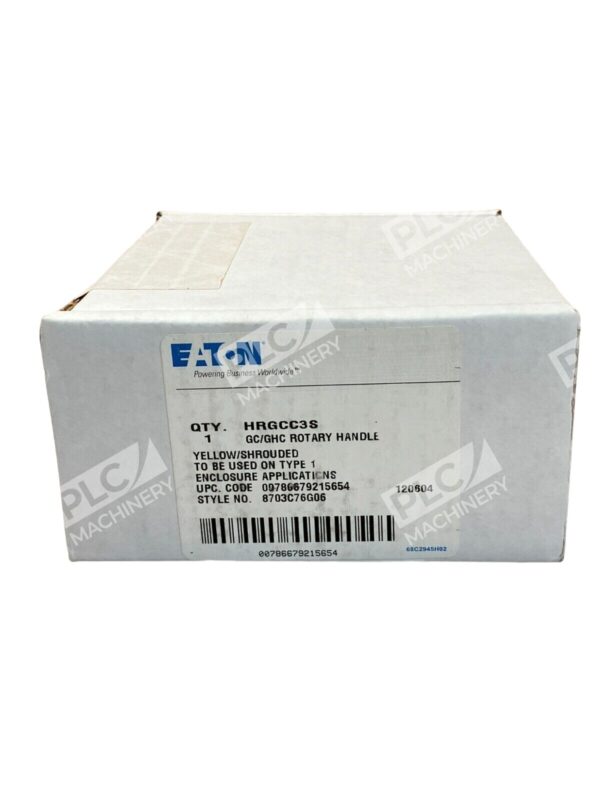 Eaton HRGCC3S GC/GHC Rotary Handle Yellow Shrouded 8703C76G06