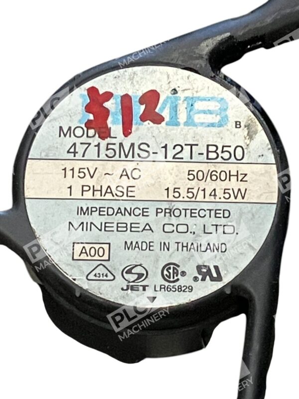 Minebea KMB 115VAC 50/60Hz 1PH 15.5/14.5W Fan 4715MS-12T-B50 - Image 2
