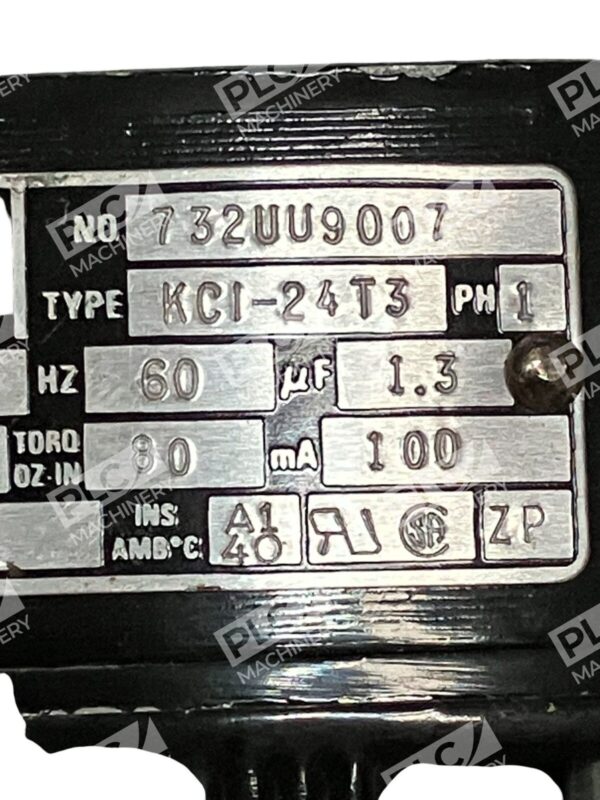 Bodine Electric Company 115V 26RPM 60Hz 1PH Gear Motor 732UU9007 - Image 3