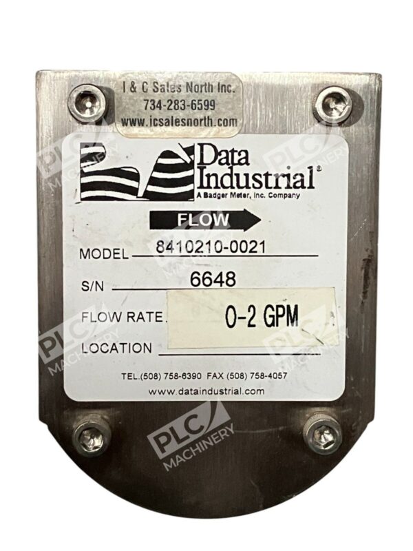 Data Industrial 0-2GPM Flow Sensor Switch 8410210-0021 - Image 2
