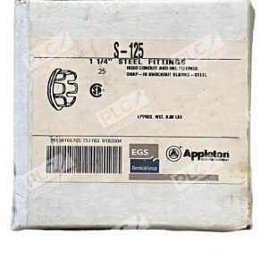 Appleton S-125 1-1/4" Steel Fittings (Box of 25)