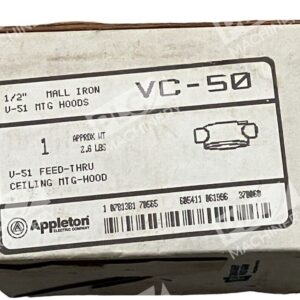 Appleton VC-50 VC Unilet Form 100-200 V-51 Feed-Thru Ceiling MTG-Hood VPT7