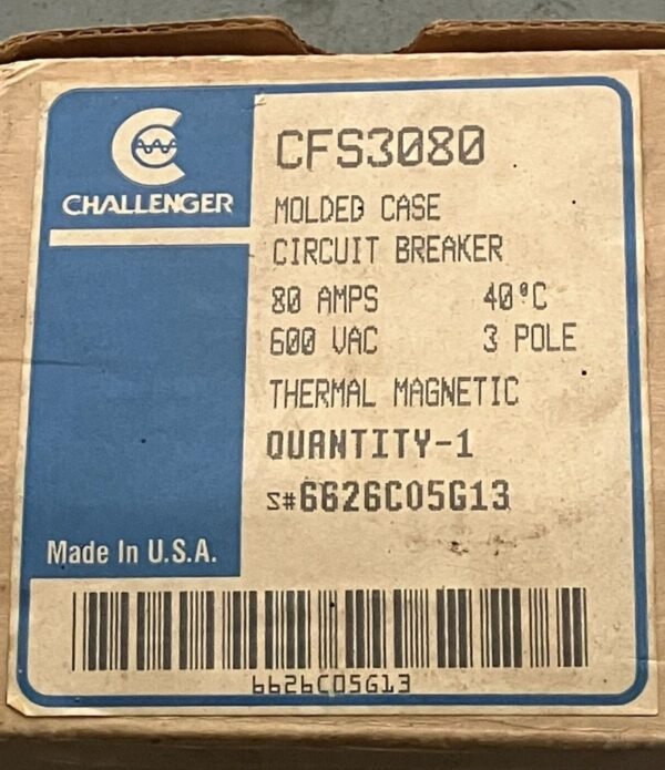 Challenger CFS 14k Molded Case Circuit Breaker