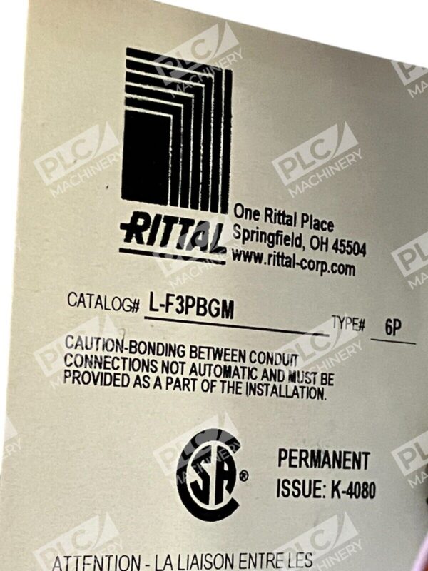 Rittal 6P Enclosure w/ AB 800F-X01S /A, AB 800F-X01 /A  L-F3PBGM - Image 3