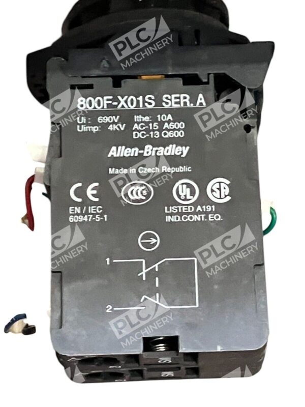 Rittal 6P Enclosure w/ AB 800F-X01S /A, AB 800F-X01 /A  L-F3PBGM - Image 4