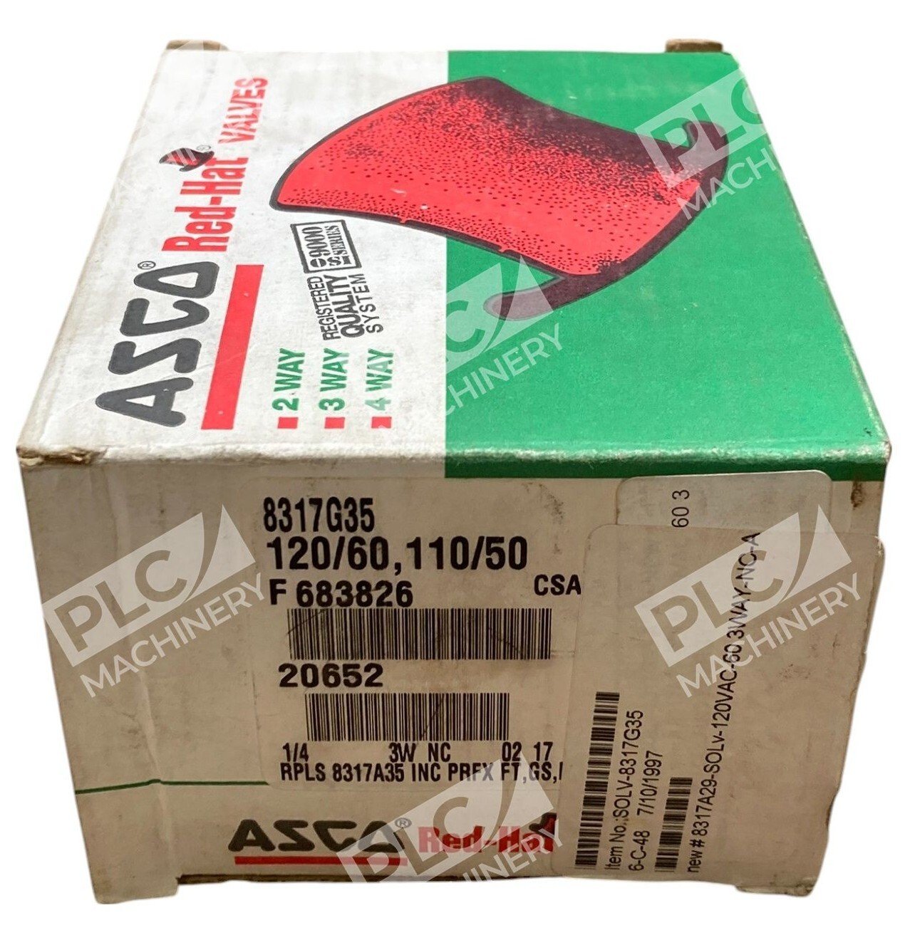 ASCO 120/60 110/50 F683826 1/4 3W Red Hat Valves 8317G35