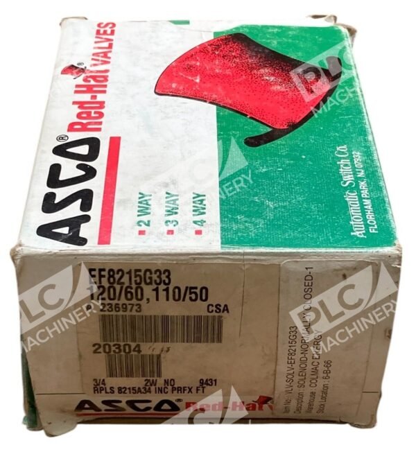 ASCO 120/60 110/50 3/4 2W Red Hat Valves EF8215G33