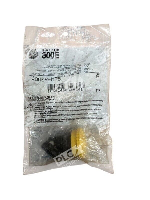 Allen Bradley AB Yellow Bulletin 800E Twist Release Push Pull 800EP-MT5 /A