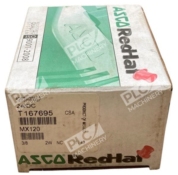 ASCO MX120 T167695 24/DC 3/8 2W Red Hat Valve 8263H200LF
