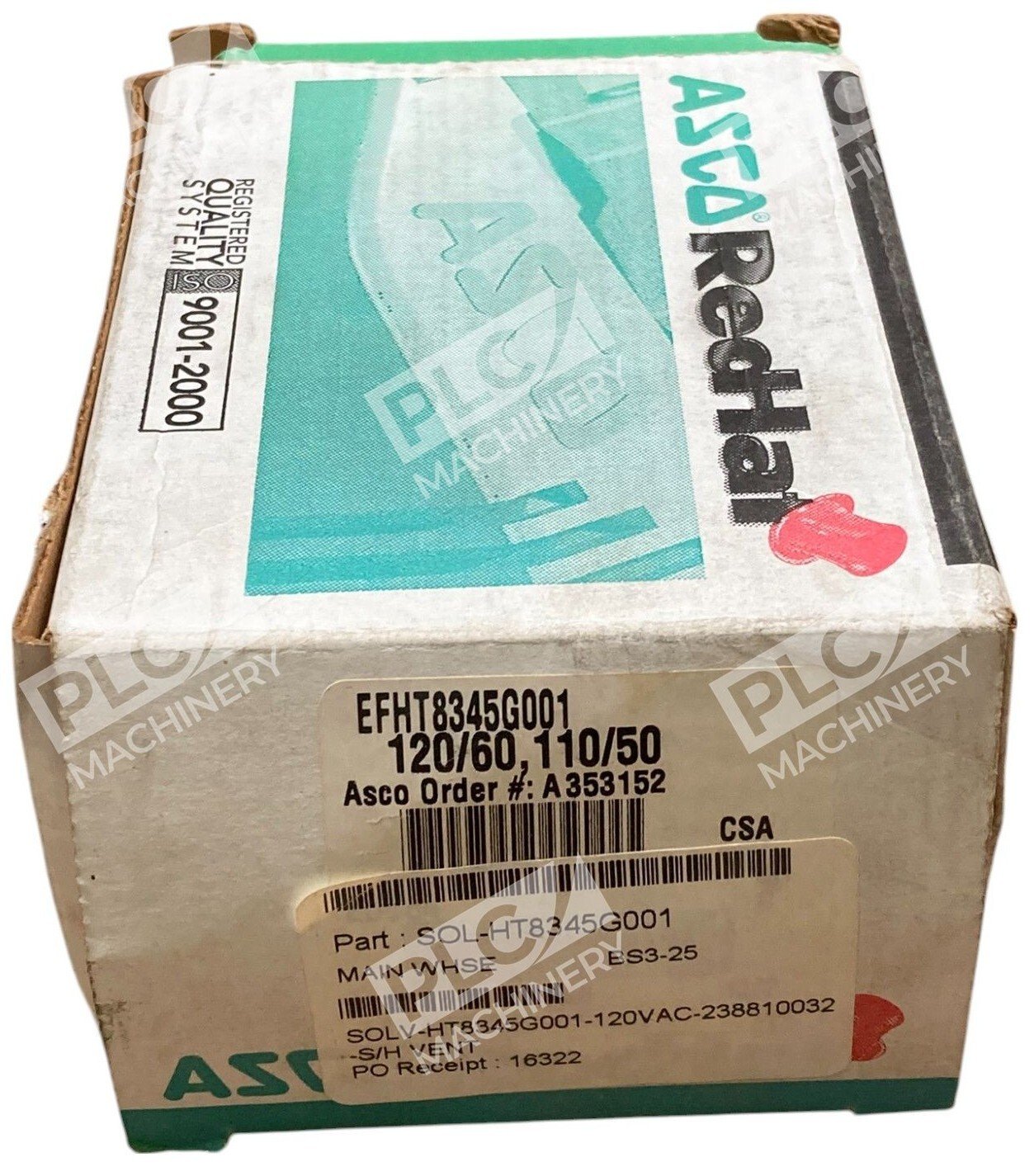 ASCO 120/60 110/50 A353152 Red Hat Valve EFHT8345G001
