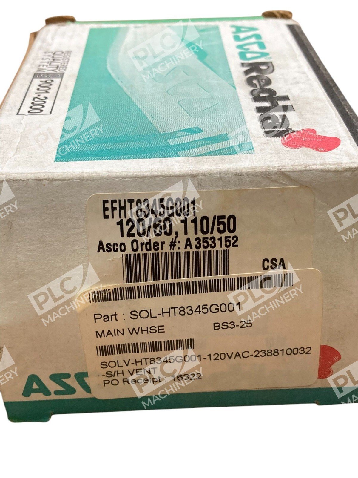 ASCO 120/60 110/50 A353152 Red Hat Valve EFHT8345G001 - Image 2