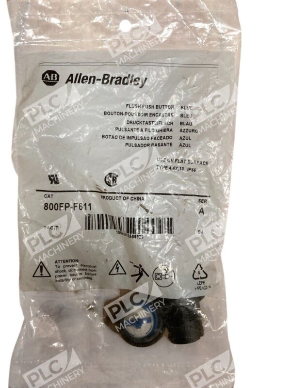 Allen Bradley AB Blue Flush Push Button 800FP-F611 /A