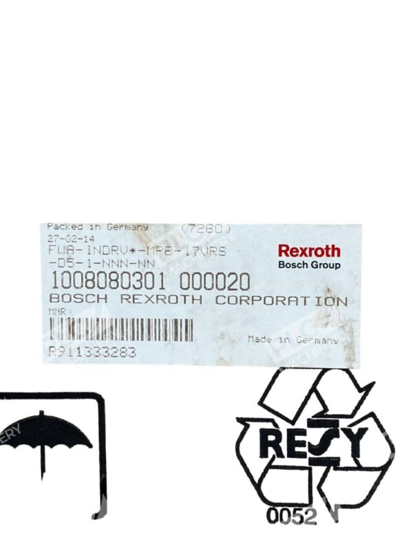 Rexroth Bosch Group R911336098 KSM02.1B-071C-35N-M1-HP0-ET-L3-D7-NN-FW Servo - Image 4