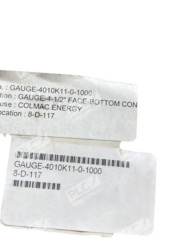 Danton 0-1000 LBS/SqIn 4-1/2" Face Pressure Gauge 4010K11 - Image 3