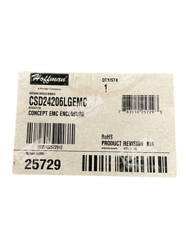 Hoffman 25729 Concept EMC Enclosure CSD24206LGEMC - Image 2