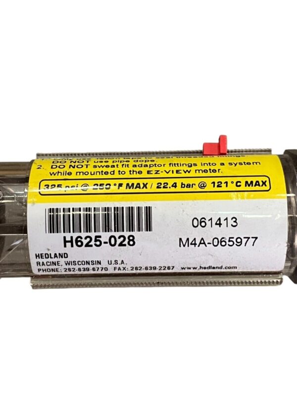 Hedland 061413 M4A-065977 EZ-View Flowmeter H625-028 - Image 3