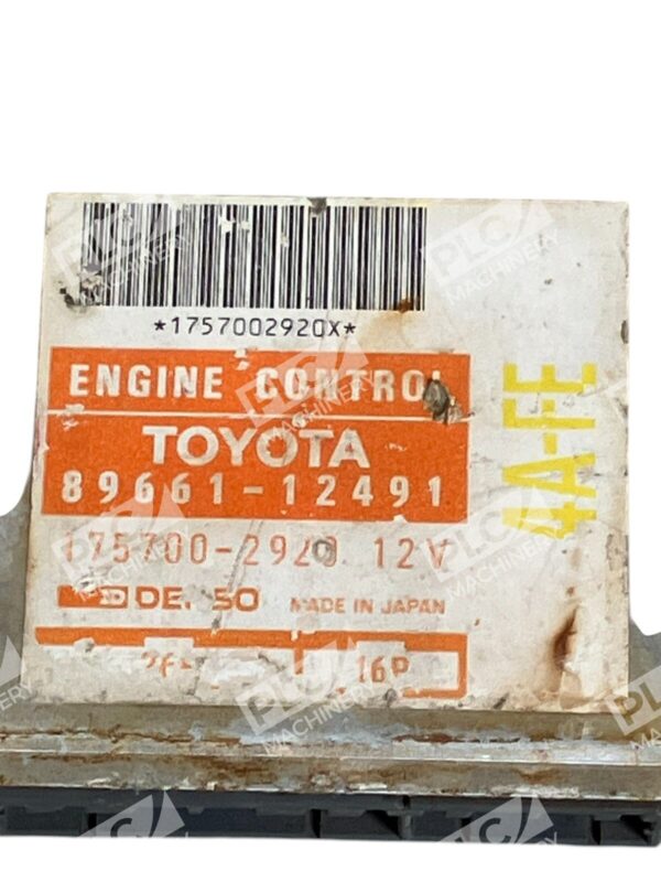 Toyota Engine Control 4A-FE 175700-2920 12V 89661-12491 - Image 2