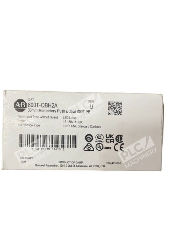 Allen Bradley AB Amber 30mm Momentary Push Button 800T PB 800T-QBH2A /U