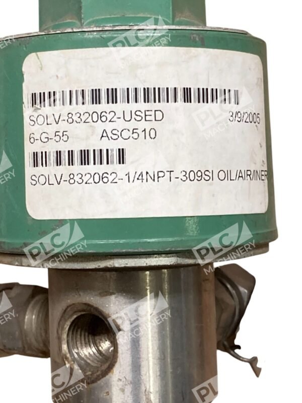 ASCO Red Hat 1/4NPT 309SI ASC510 Solenoid Valve 832062 - Image 8