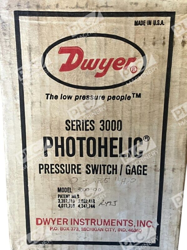 Dwyer Instruments Series 3000 Photohelic Pressure Switch Gage Model 3000-00 - Image 2