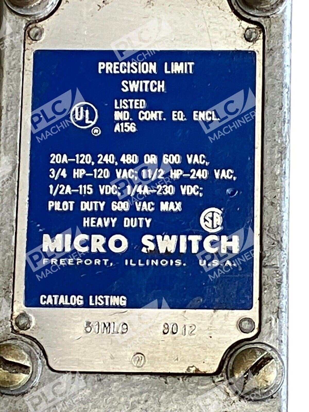Micro Switch 8012 Precision Limit Switch 8012-51ML9 - Image 2