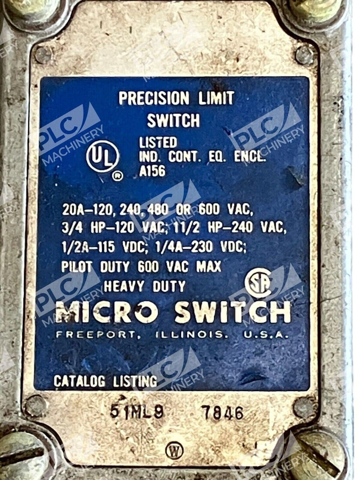 Micro Switch 7846 Precision Limit Switch 8012-51ML9 - Image 2