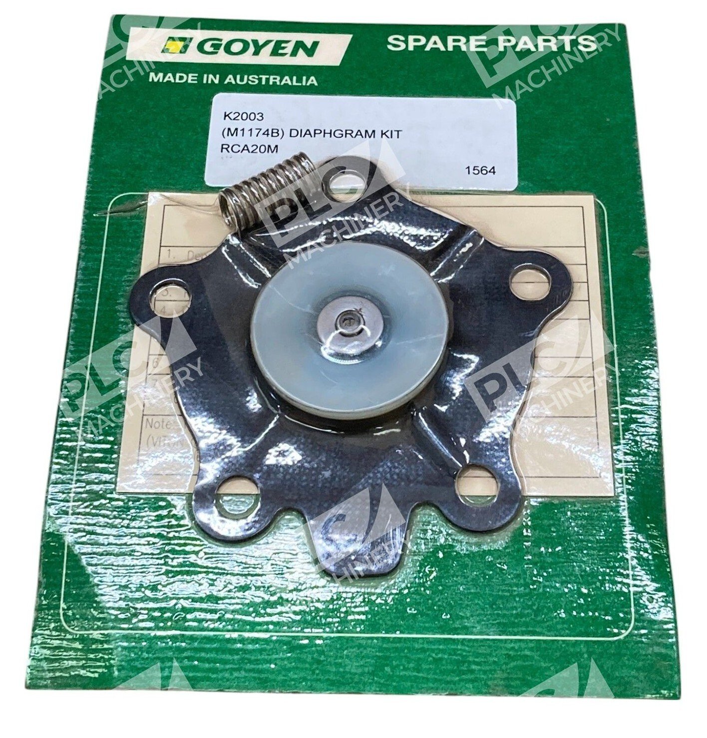 Goyen RCA20M M1174B Diaphragm Kit K2003