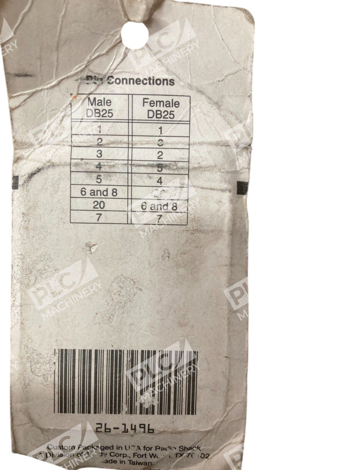 Radio Shack 26-1496 Male DB25 To Female DB25 Null Modem Adapter 26-1496 B - Image 2