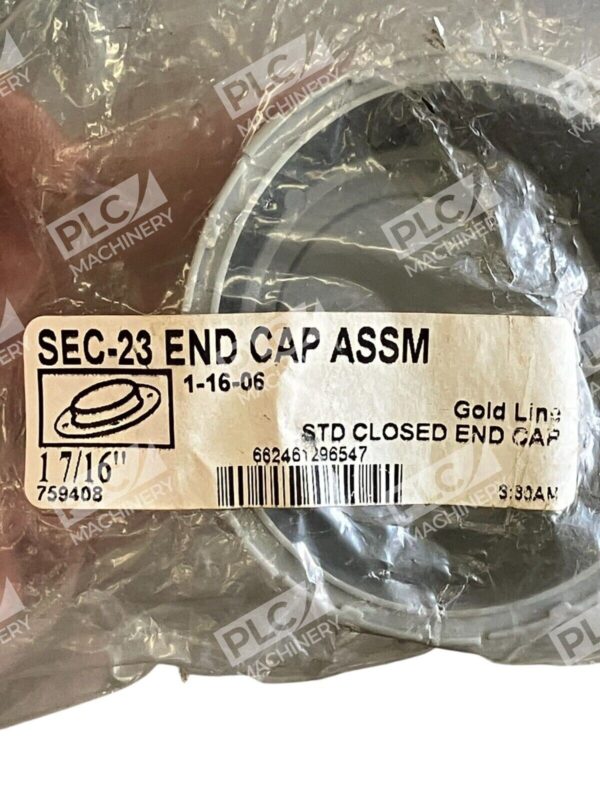 Gold Line 1-7/16" STD Closed End Cap SEC-23 - Image 2