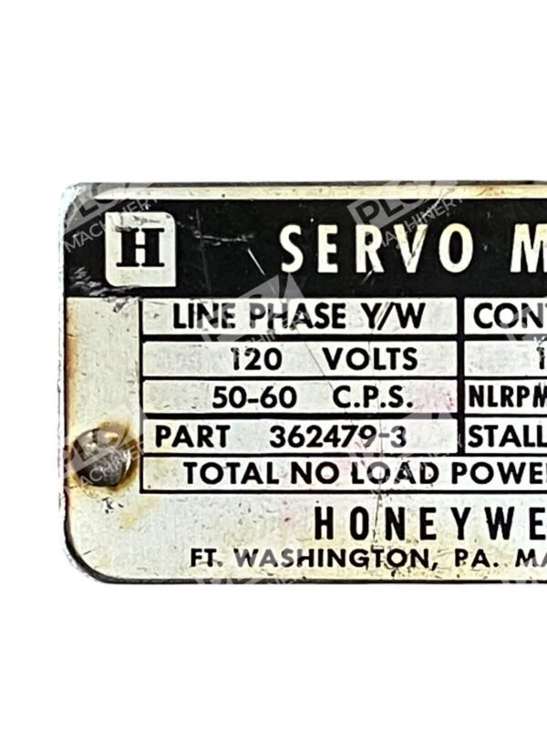 Honeywell 120V Servo Motor 362479-3 - Image 3